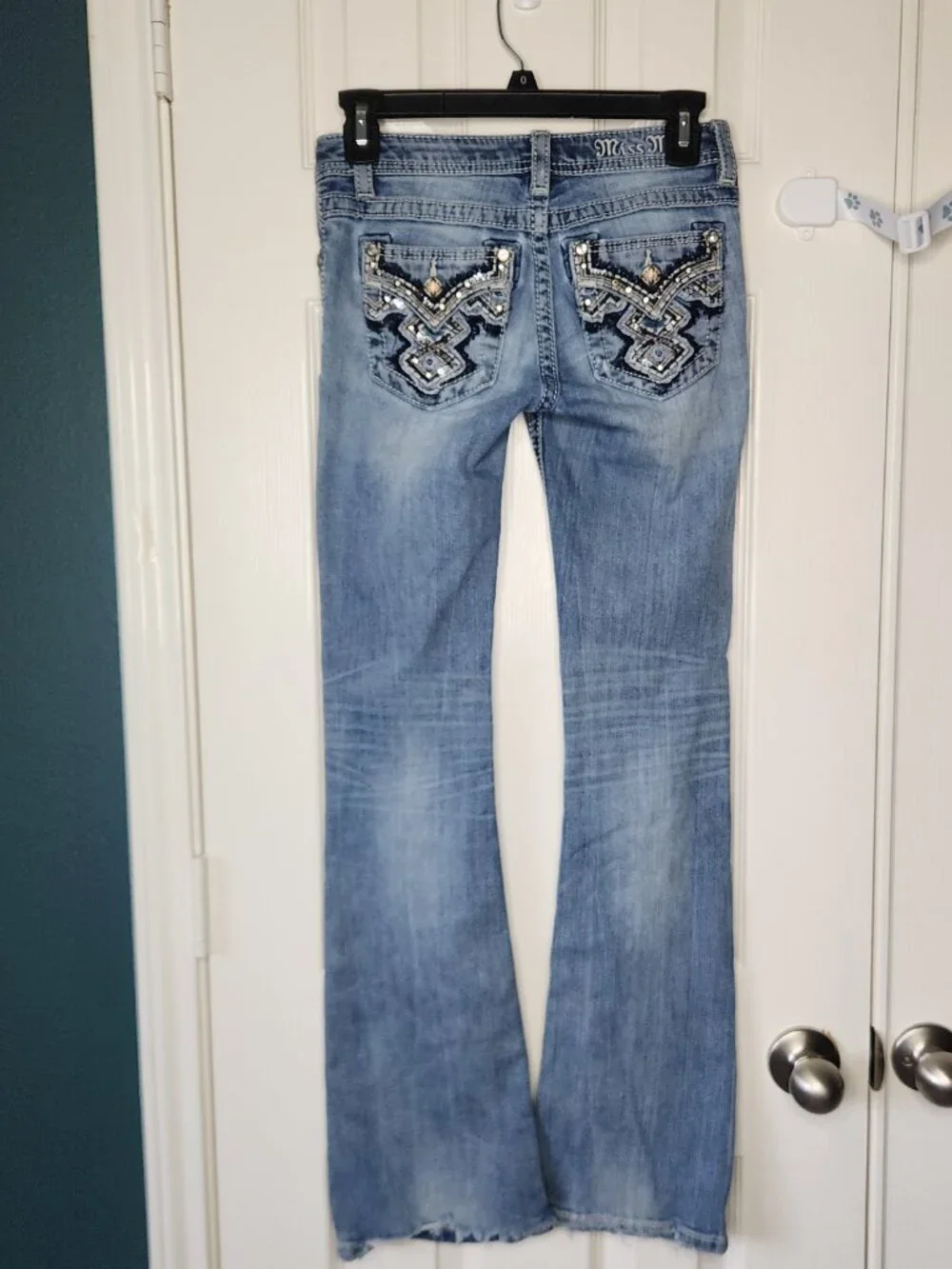 Miss Me Girls Low Rise Boot Cut Jeans - Size 14